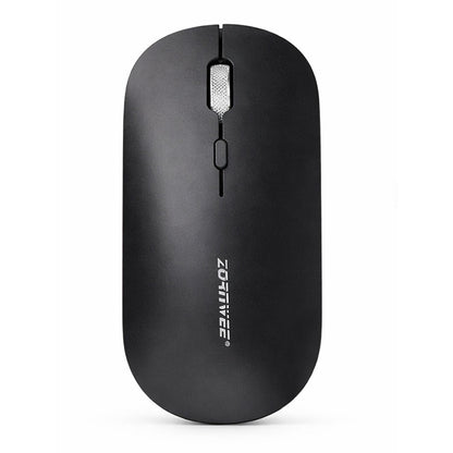 Zornwee M666 2.4G + Bluetooth 2-in-1 Rechargeable Wireless Mouse - Black