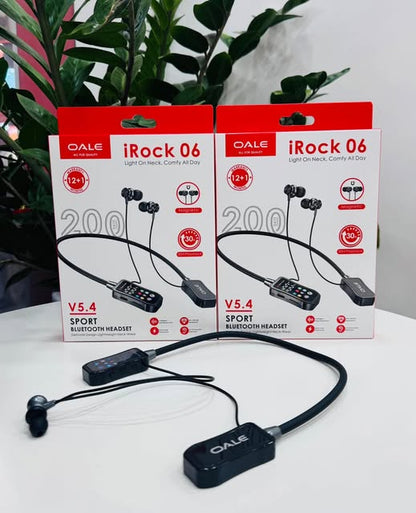 OALE iRock 06 Sport Bluetooth 5.4 Neckband Headset