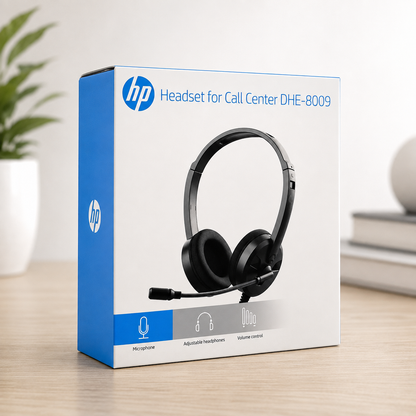 HP DHE-8009 Wired Call Center Headset