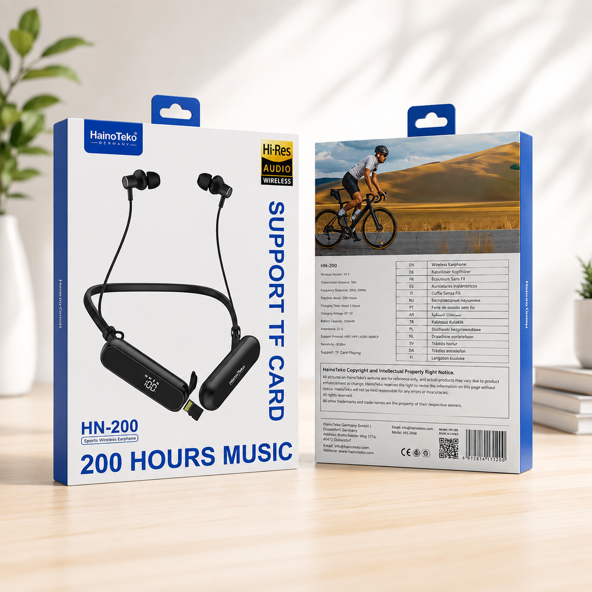 HainoTeko HN-200 Neckband Wireless Earphone