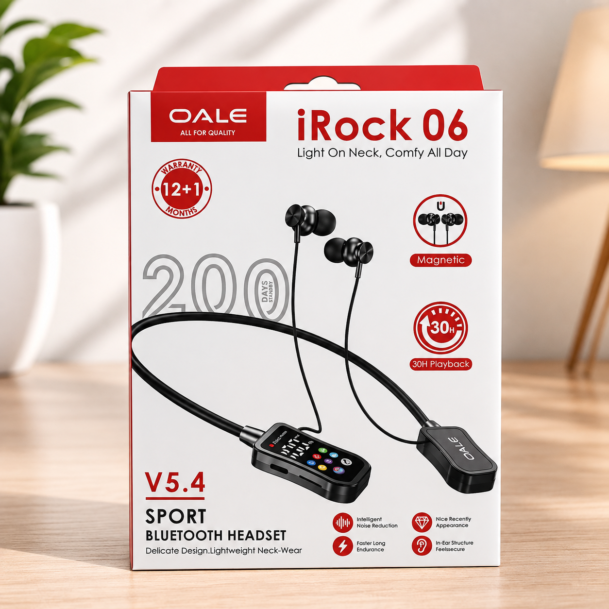 OALE iRock 06 Sport Bluetooth 5.4 Neckband Headset