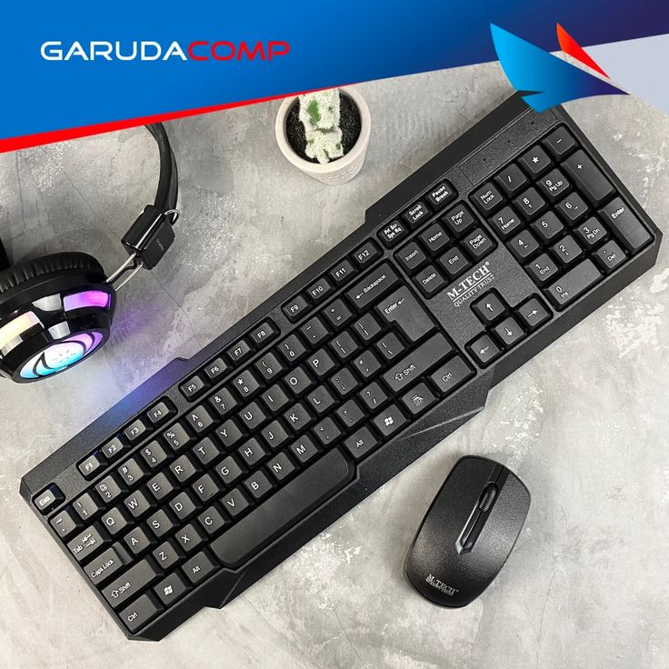Mikuso KB-C012 Wired Keyboard & Mouse Combo - Black