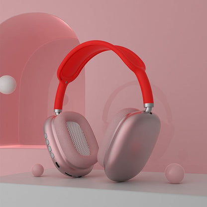 P9 Pro Max Wireless Bluetooth Headphones - Pink/Red