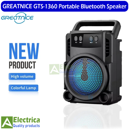 Greatnice GTS-1360 3" Portable Bluetooth Speaker