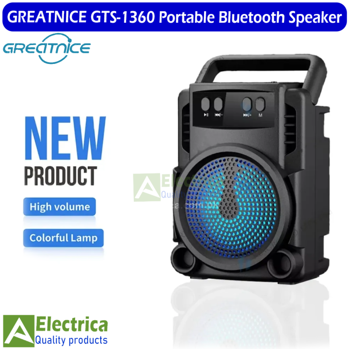 Greatnice GTS-1360 3" Portable Bluetooth Speaker