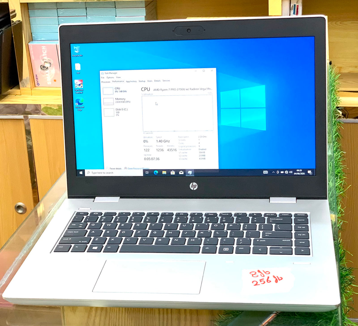 HP EliteBook AMD Ryzen 7 Pro (8GB RAM, 256GB SSD)