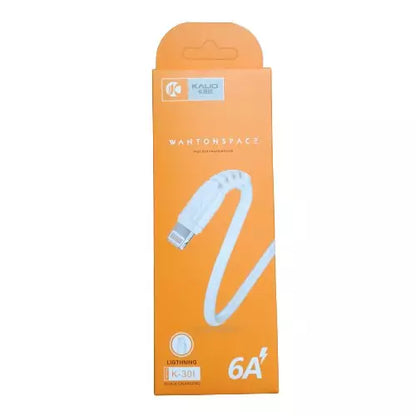 Wantonspace K-301 Lightning Fast Data Cable 6A Quick Charging - White