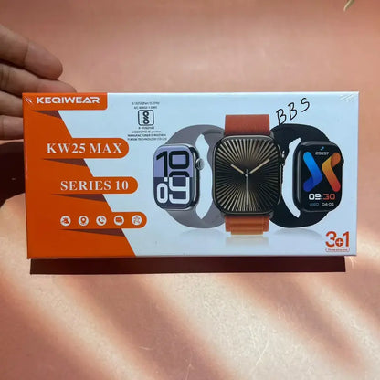 KEQIWEAR KW25 Max Series 10 Smart Watch (3+1 Straps)